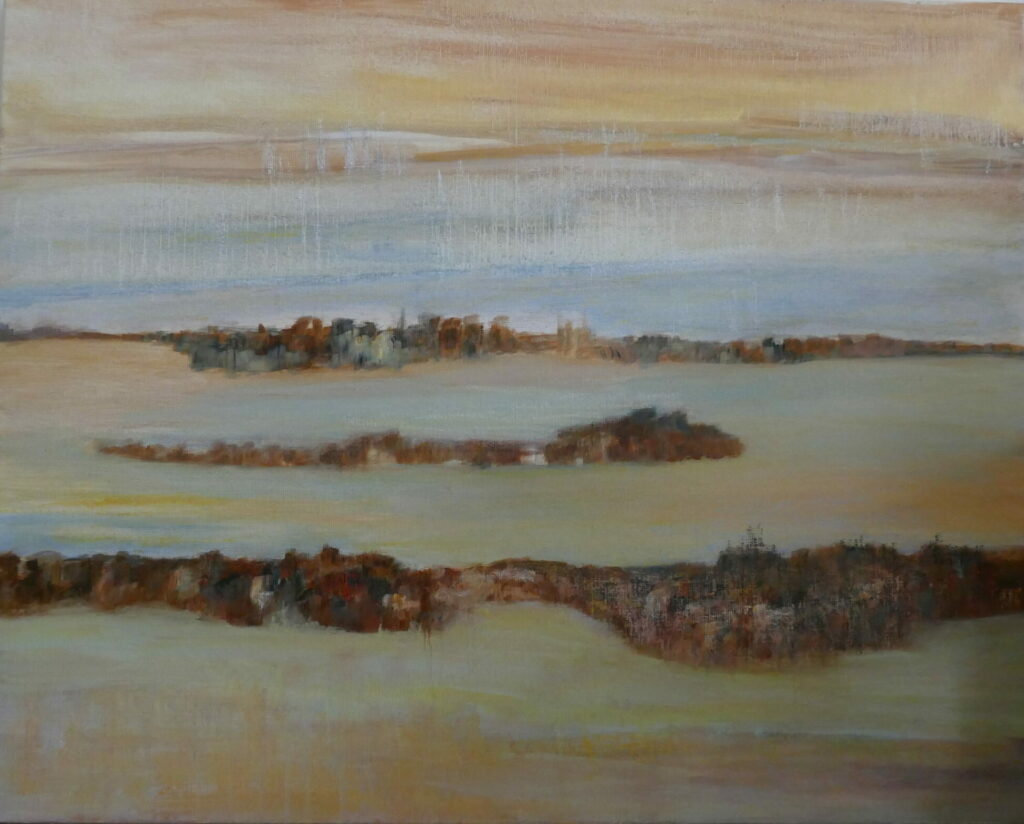 Huile sur toile et pastel - 65 cm x 81 cm - 2022 - Paola Gentelle