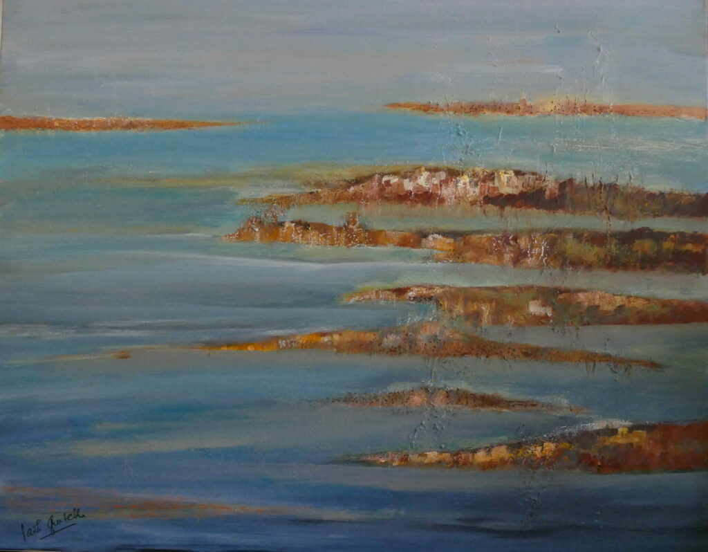 Huile sur toile et pastel - 73 cm x 92 cm - 2022 - Paola Gentelle