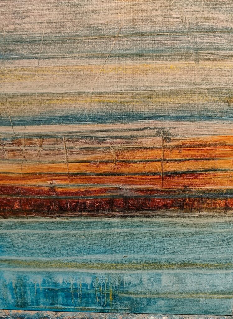 Peinture Huile sur carton de Paola Gentelle - 46 cm x 38 cm - 2024