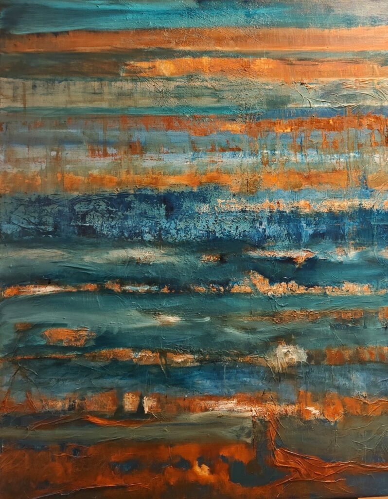 Peinture Technique mixte - 100 cm x 81 cm - Paola Gentelle - 2024
